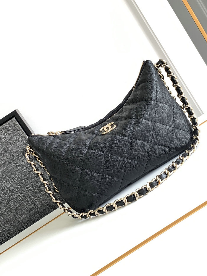 Chanel Hobo Handbag Black AS4293