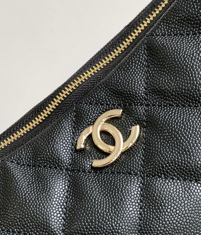 Chanel Hobo Handbag Black AS4293