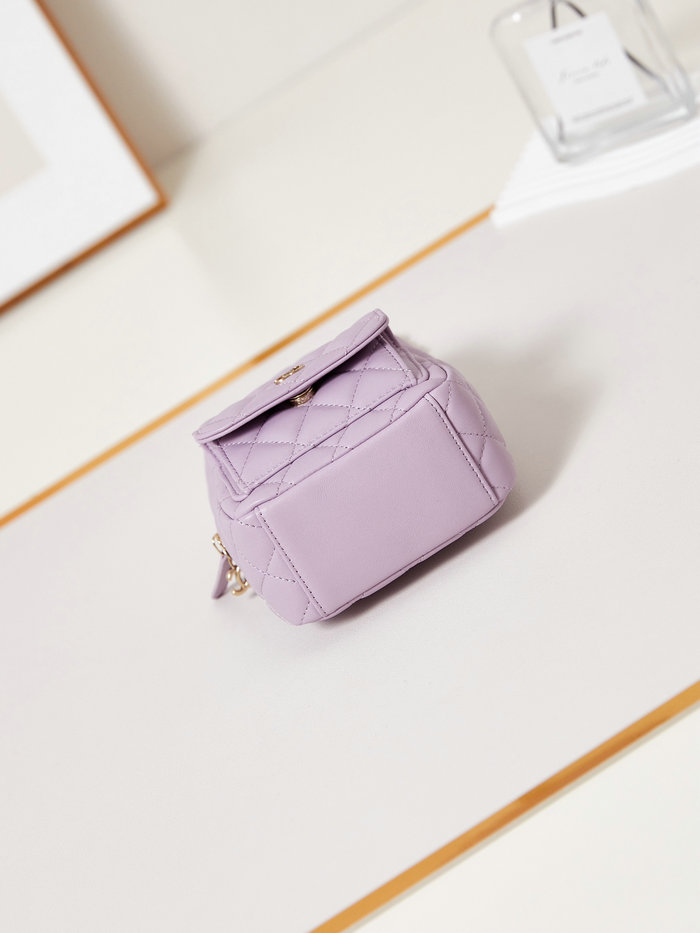 Chanel Lambskin Mini Backpack AP3753 Purple