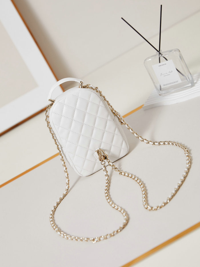 Chanel Lambskin Mini Backpack AP3753 White