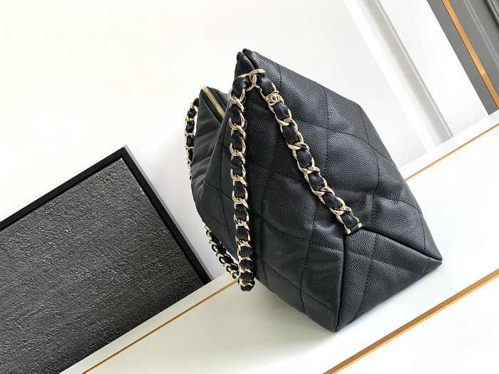 Chanel Large Hobo Handbag Black AS4246