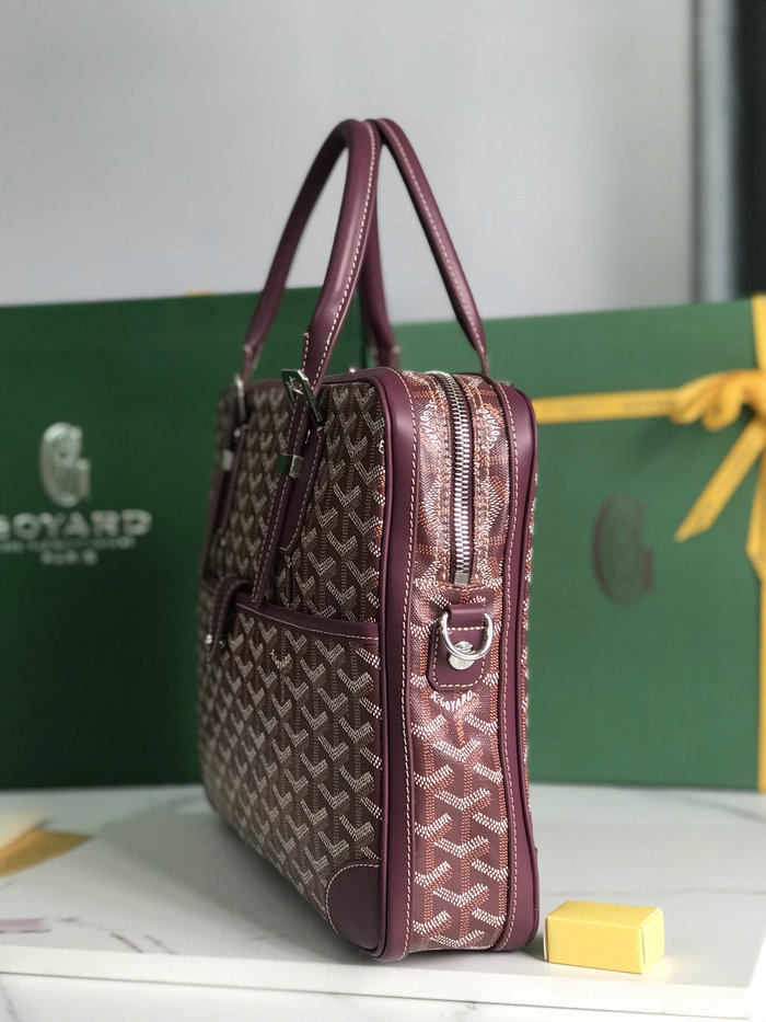 Goyard Ambassade PM Document Case L02889 Burgundy