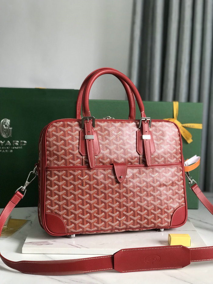 Goyard Ambassade PM Document Case L02889 Red