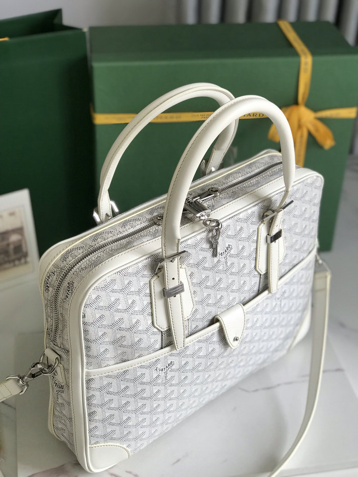 Goyard Ambassade PM Document Case L02889 White