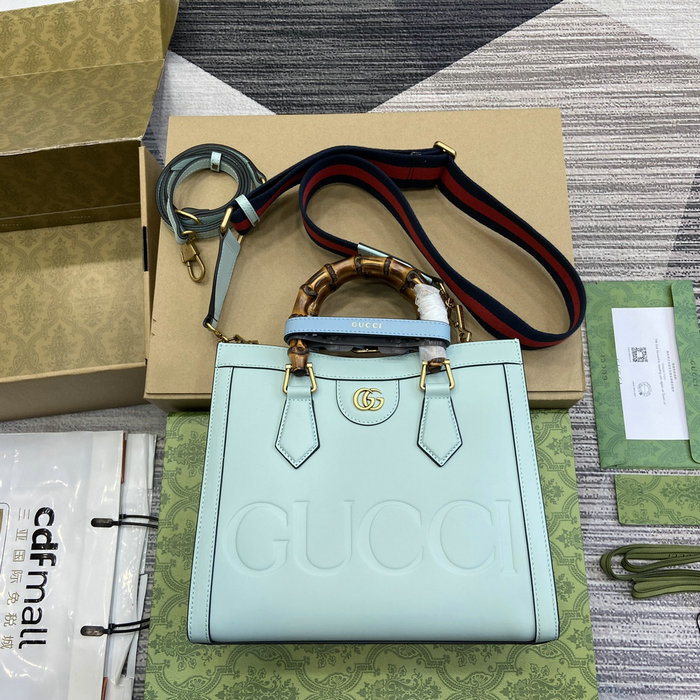 Gucci Diana Small Tote Bag 702721 Blue