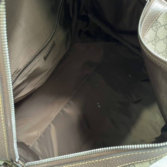 Gucci Medium Duffle Bag with Web Beige 758664