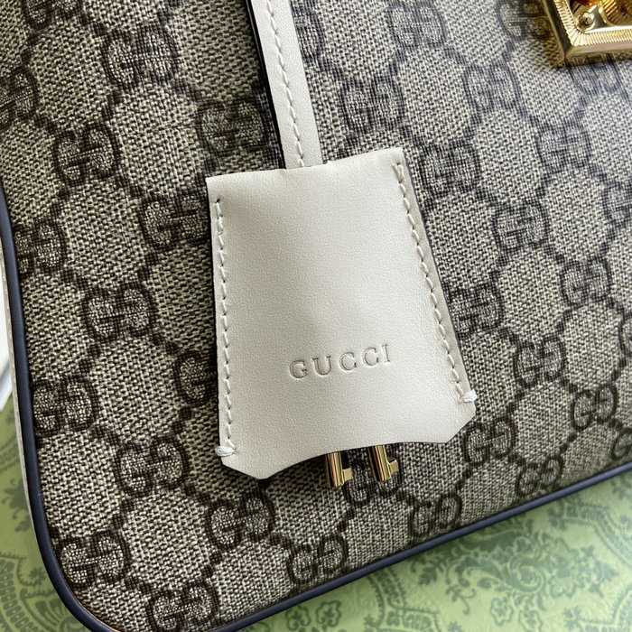 Gucci Padlock GG Medium Shoulder Bag White 795113