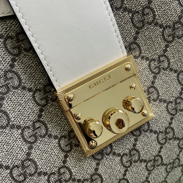 Gucci Padlock GG Medium Shoulder Bag White 795113