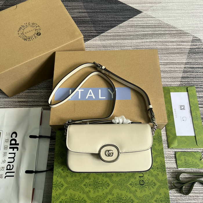 Gucci Petite GG Mini Shoulder Bag 739722 White