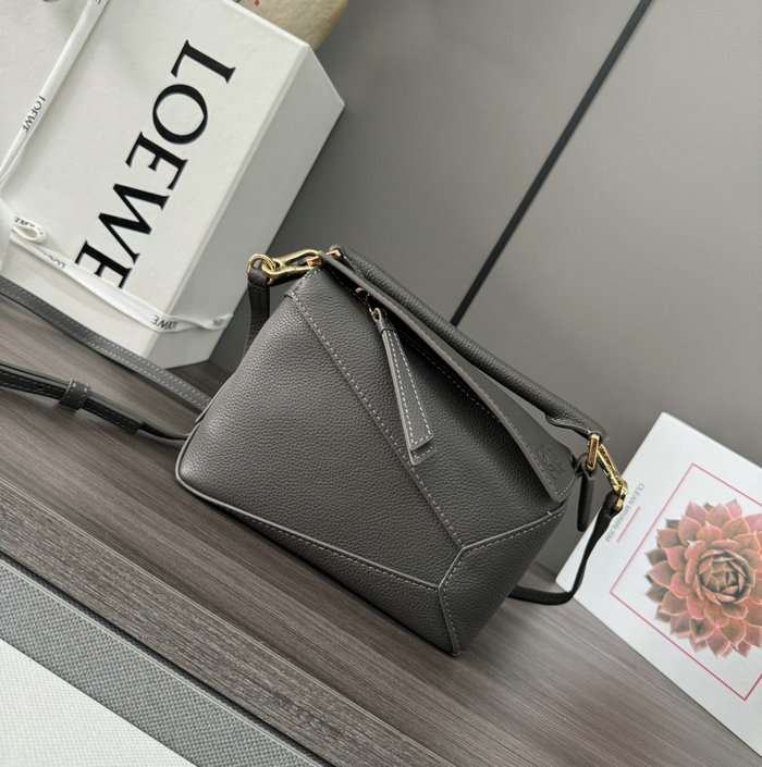 Loewe Classic Calfskin Mini Puzzle Bag L062312 Dark Grey