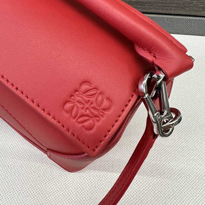 Loewe Classic Calfskin Mini Puzzle Bag L062312 Red