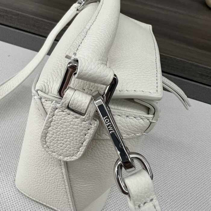 Loewe Classic Calfskin Mini Puzzle Bag L062312 White