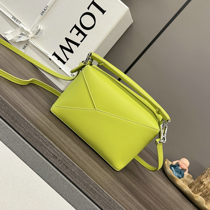 Loewe Classic Calfskin Mini Puzzle Bag L062312 Yellow