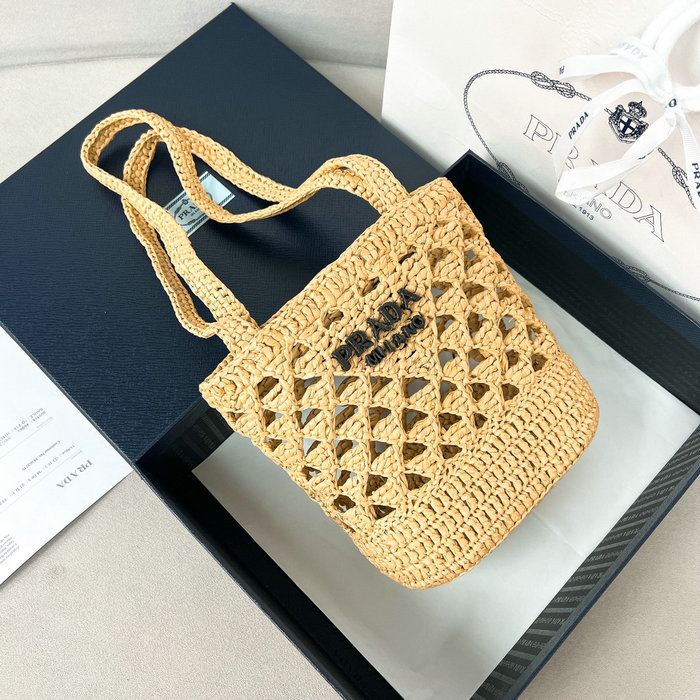 Prada Crochet tote bag 1BG494 Beige