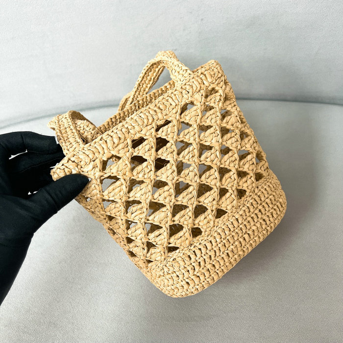 Prada Crochet tote bag 1BG494 Beige