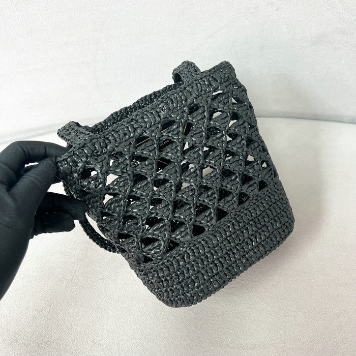 Prada Crochet tote bag 1BG494 Black