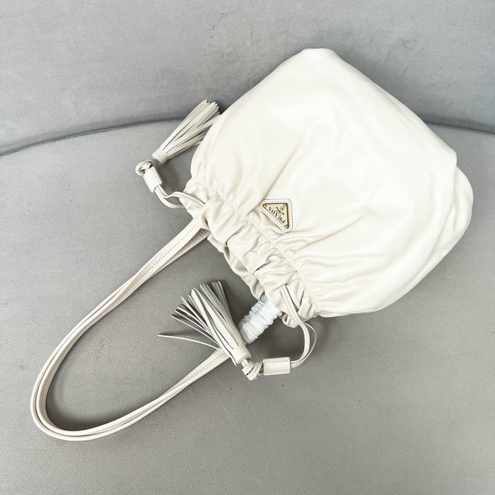 Prada Lambskin Shoulder Bag1BG541 White