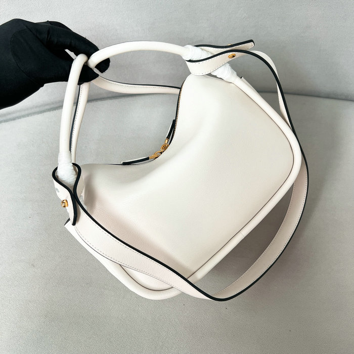 Prada Leather Handbag 1BA451 White