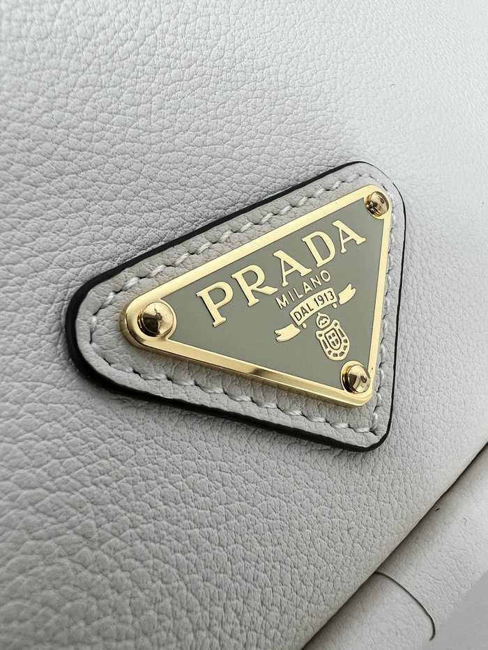 Prada Leather Handbag 1BA451 White