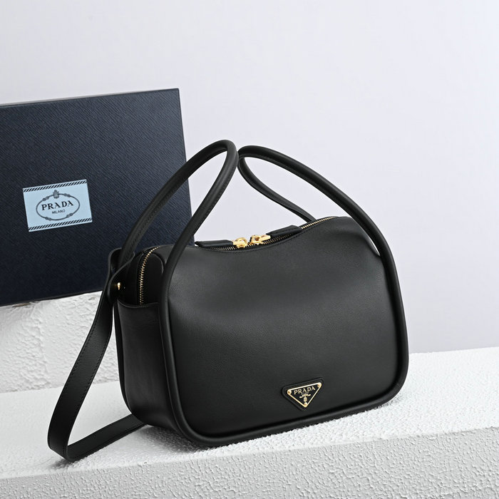 Prada Leather Handbag Black 1BA451