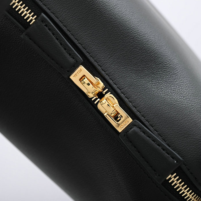 Prada Leather Handbag Black 1BA451