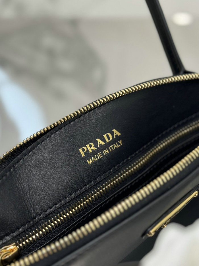 Prada Small Leather Handbag Black 1BA427