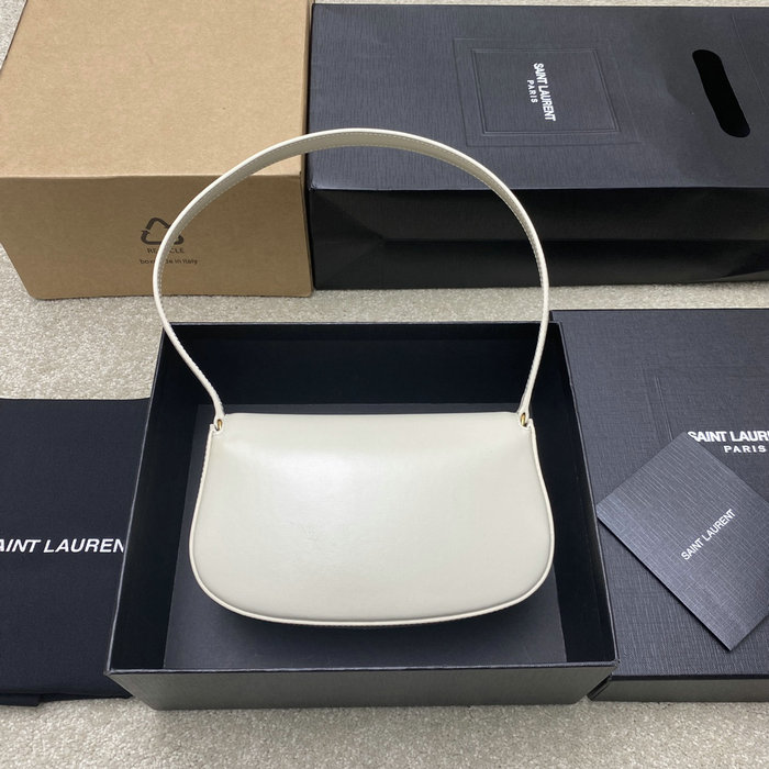 Saint Laurent Mini Voltaire Bag White 779642