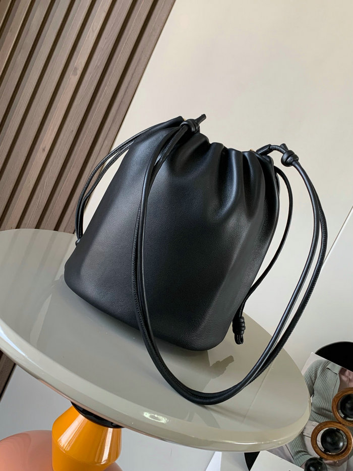 Loewe Flamenco Purse Bucket Bag Black L9062