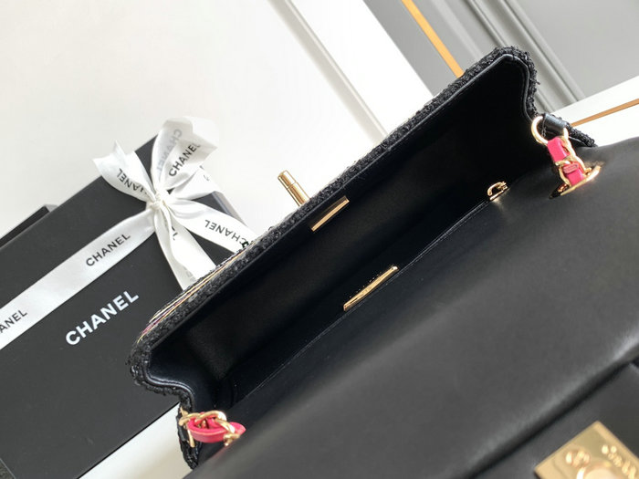 Mini Chanel Classic Handbag Black A69900