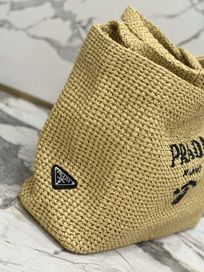 Prada Crochet Tote Bag 1BG392 Beige