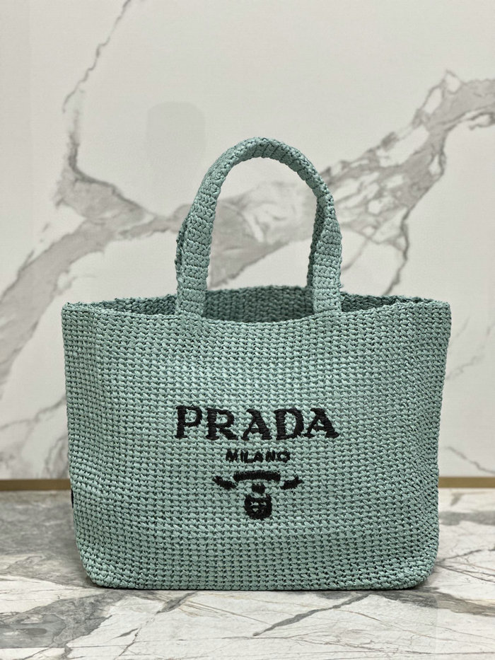 Prada Crochet Tote Bag 1BG392 Green