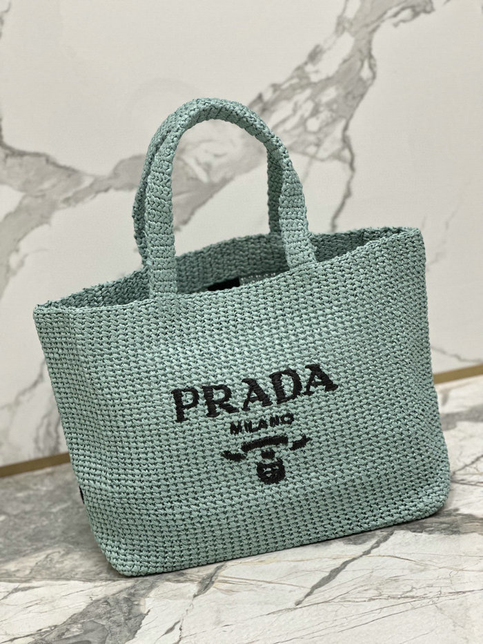 Prada Crochet Tote Bag 1BG392 Green