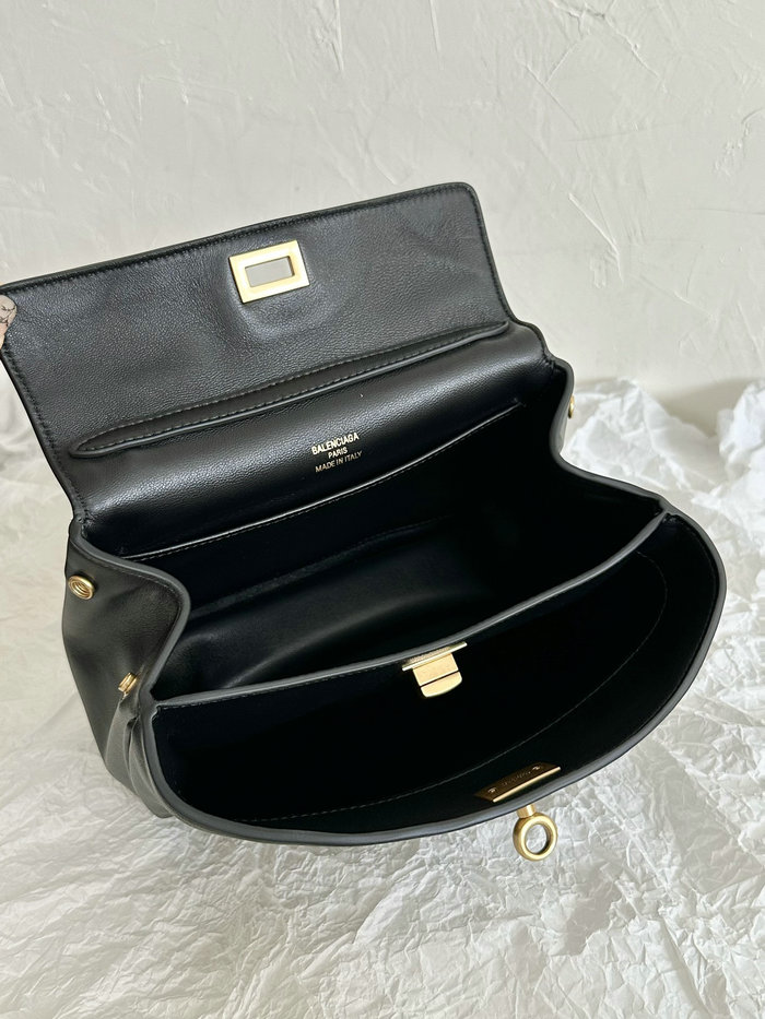 Balenciaga Rodeo Mini Handbag B795456 Black with Gold