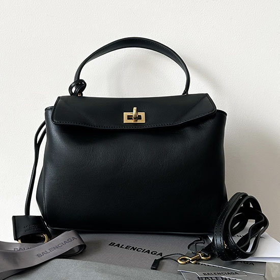 Balenciaga Rodeo Mini Handbag B795456 Black with Gold