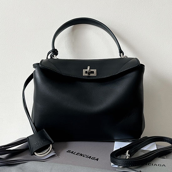 Balenciaga Rodeo Mini Handbag B795456 Black with Silver