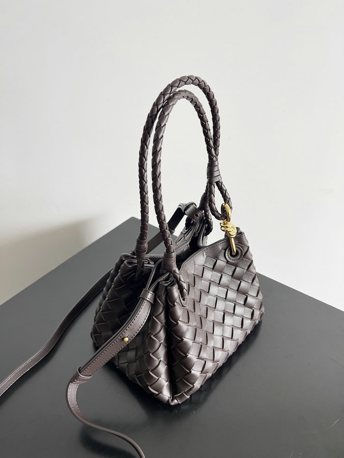 Bottega Veneta Small Andiamo Parachute Bag B796569 Dark Brown