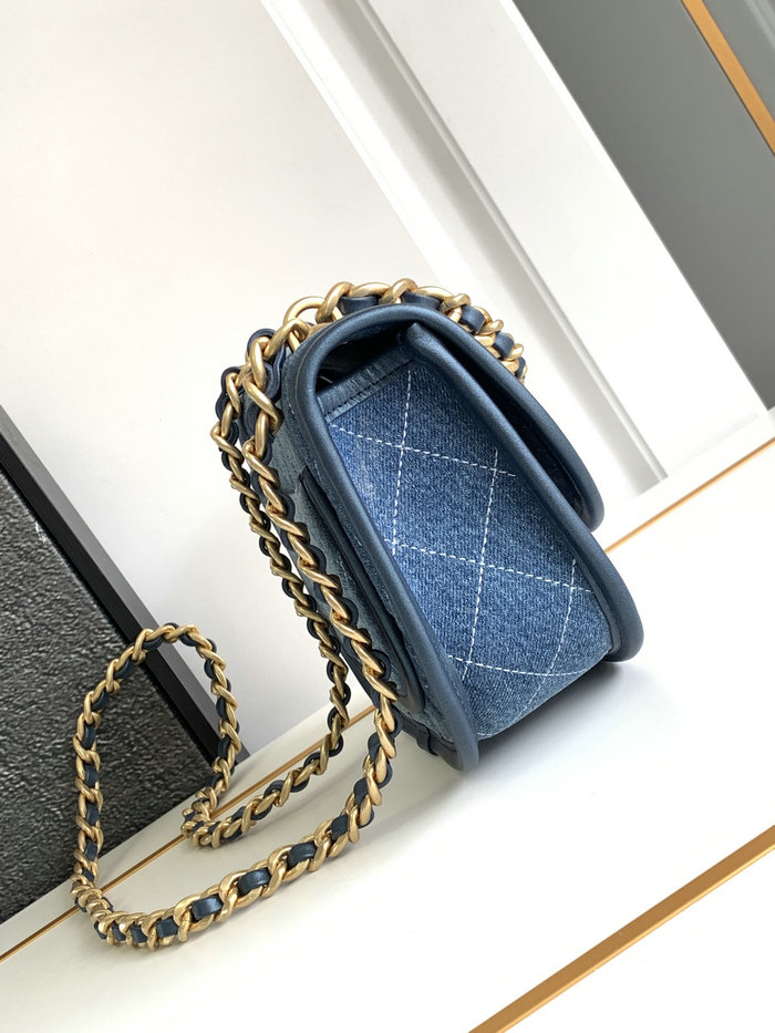 Chanel Denim Messenger Bag AS4845