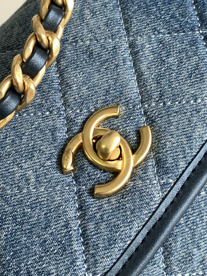 Chanel Denim Messenger Bag AS4845