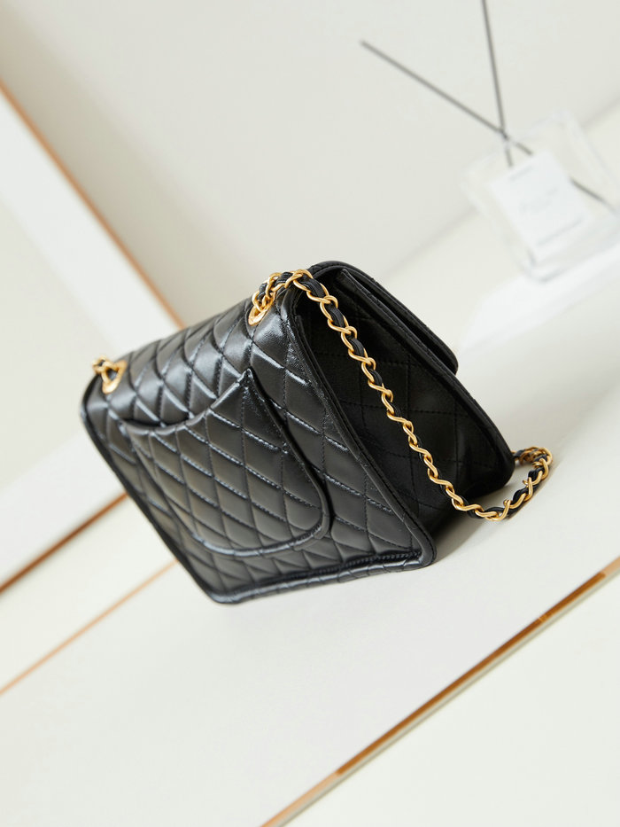 Chanel Lambskin Flap Bag AS4686 Black