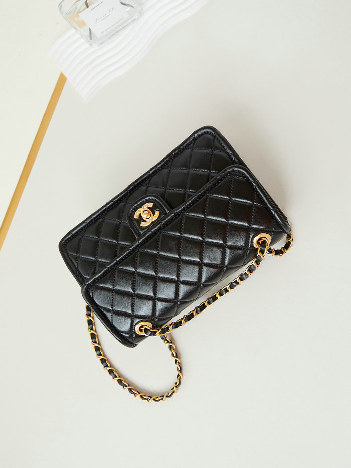 Chanel Lambskin Flap Bag AS4686 Black