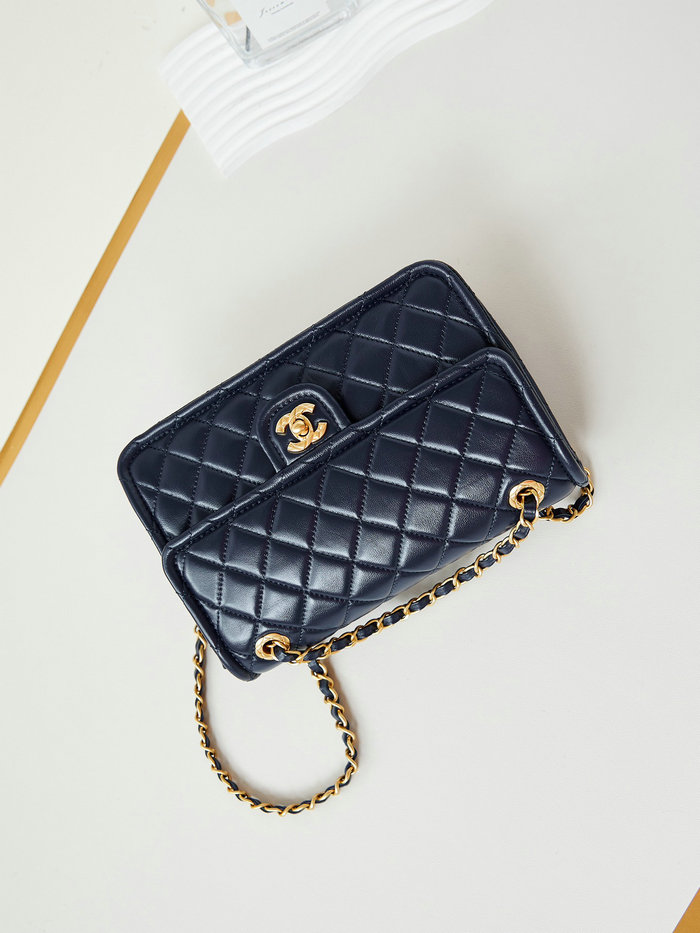 Chanel Lambskin Flap Bag AS4686 Blue