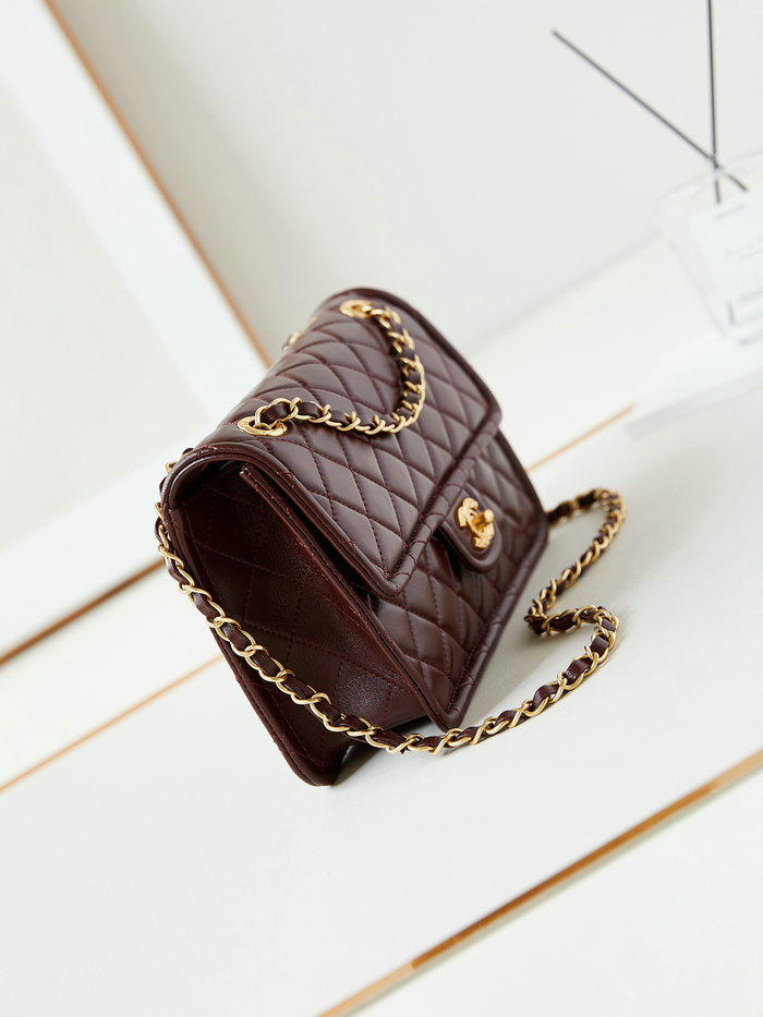 Chanel Lambskin Flap Bag AS4686 Burgundy