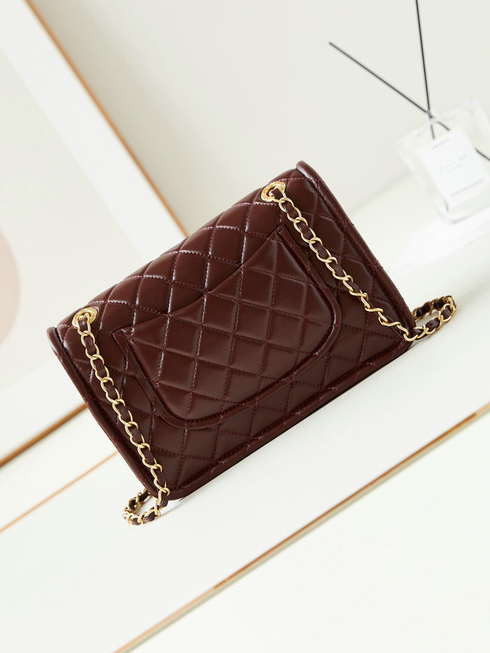 Chanel Lambskin Flap Bag AS4686 Burgundy