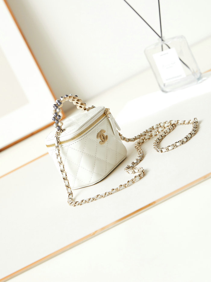 Chanel Mini Vanity Case AP3805 White