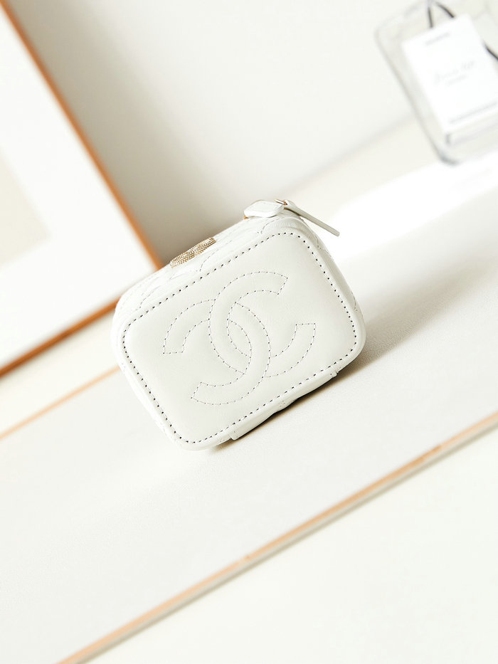 Chanel Mini Vanity Case AP3805 White