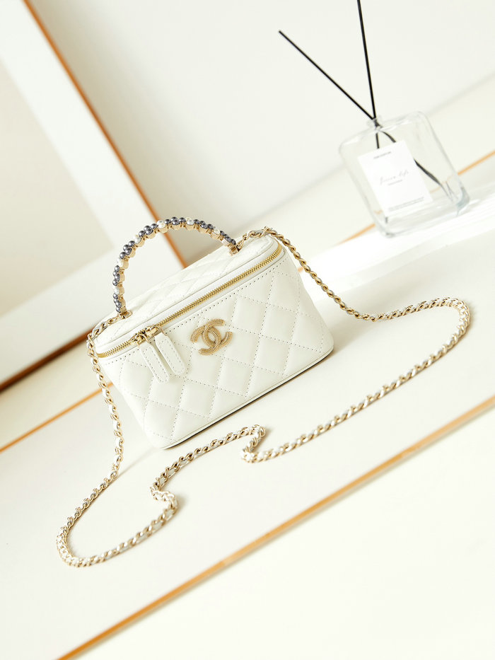 Chanel Small Vanity Case AP3804 White