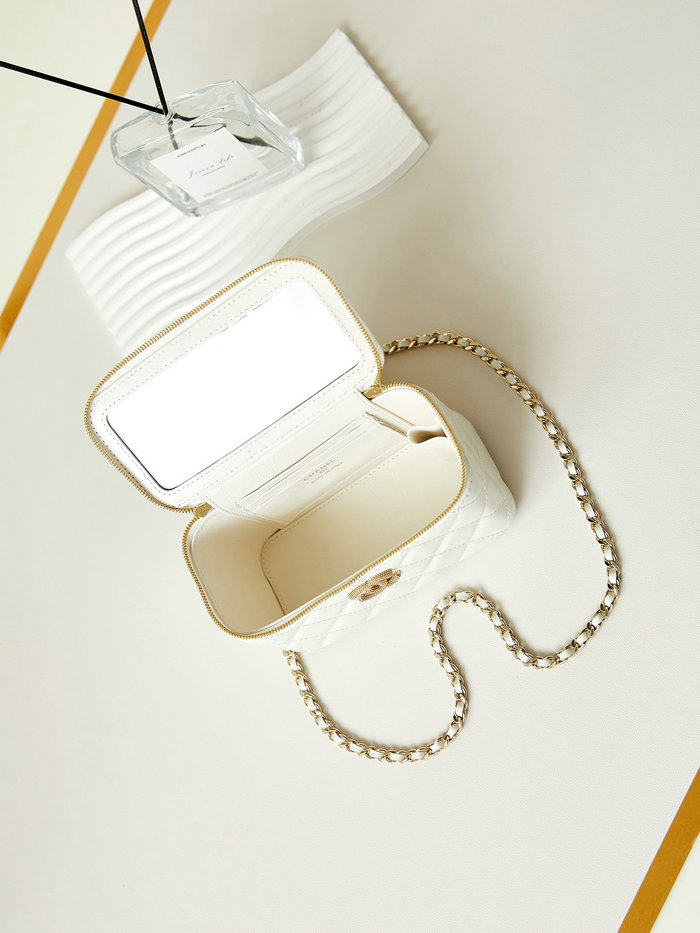 Chanel Small Vanity Case AP3804 White