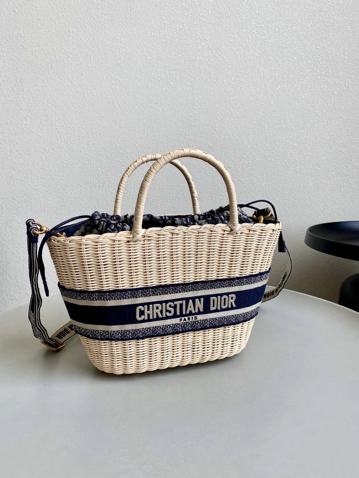 Dior Hat Basket Bag Blue M1328