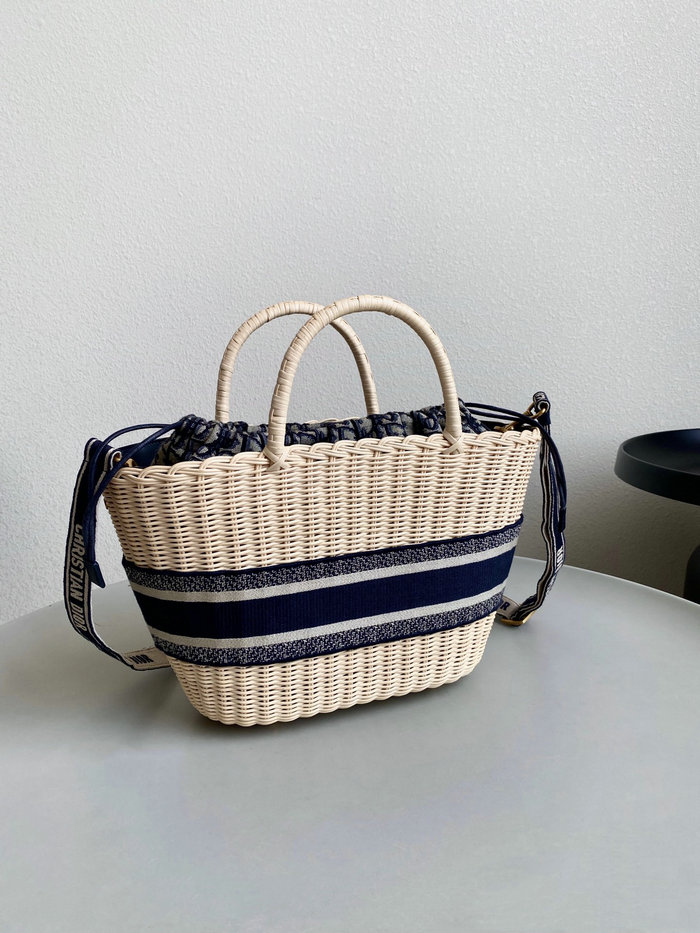 Dior Hat Basket Bag Blue M1328