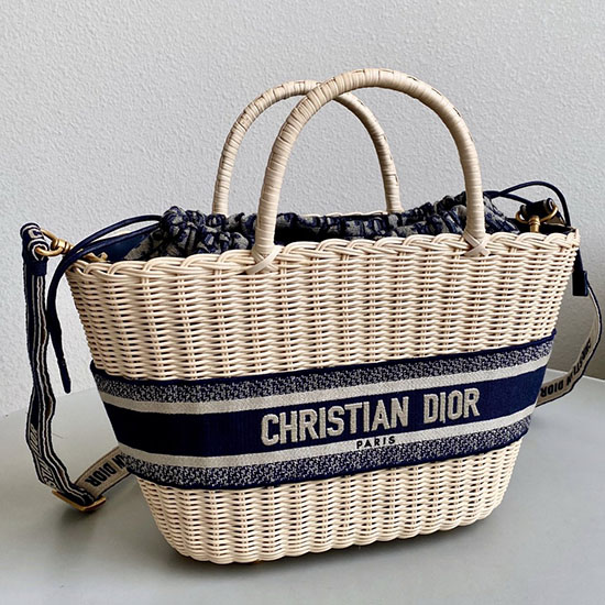 Dior Hat Basket Bag Blue M1328